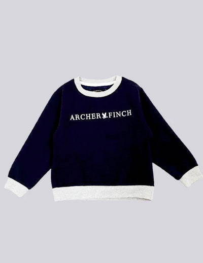 Archer & Finch Kid's Panel Design Logo Printed Sweat Shirt